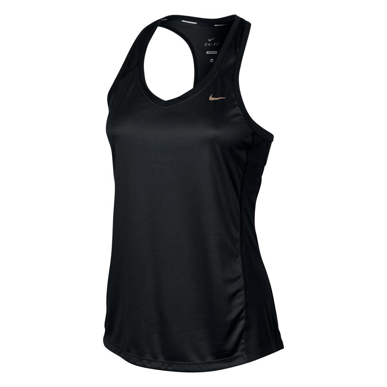 Foto Camiseta running Nike Miler Tank negro mujer