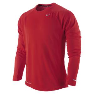 Foto Camiseta running Nike Miler UV ML rojo