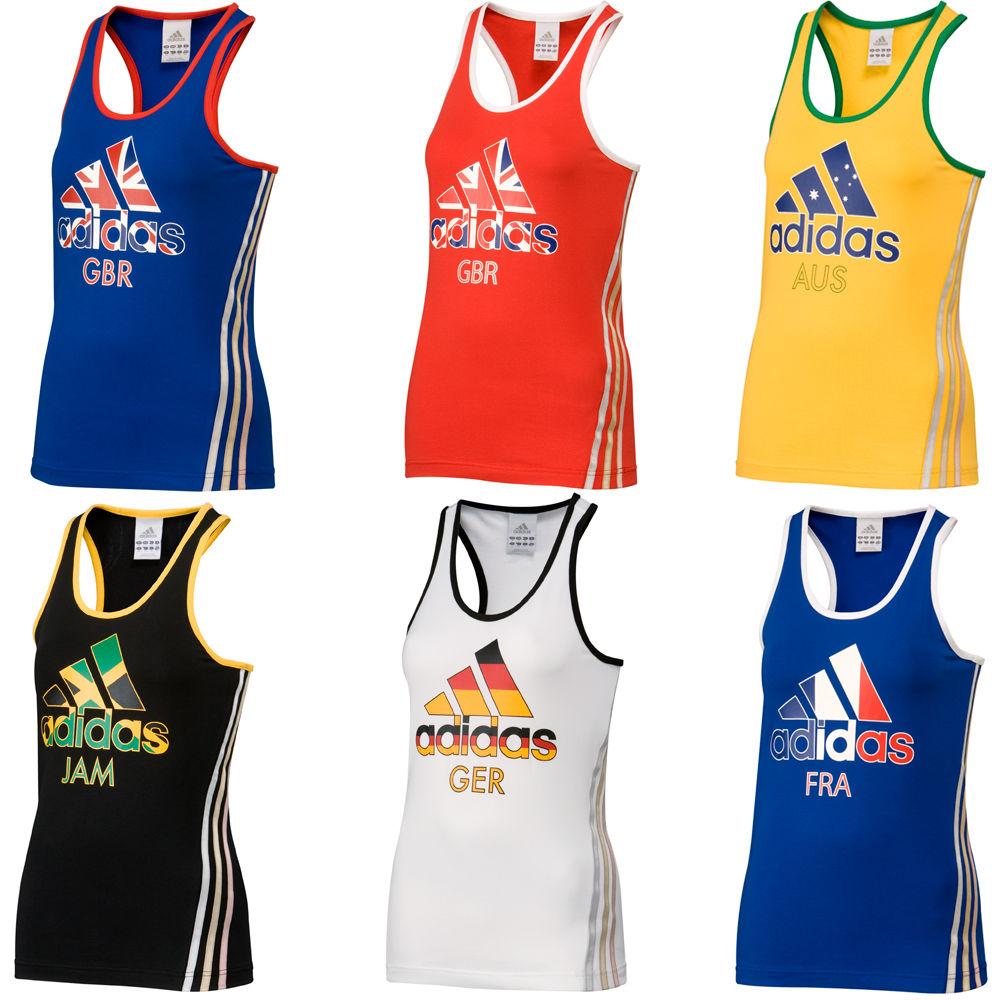 Foto Camiseta sin mangas Adidas - London 2012 Ladies 3 Stripe Flag - UK 12