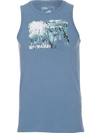Foto Camiseta sin mangas con estampado de