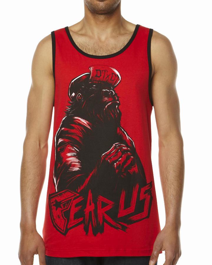 Foto Camiseta Sin Mangas Fear Us De Fsas - Rojo Rojo