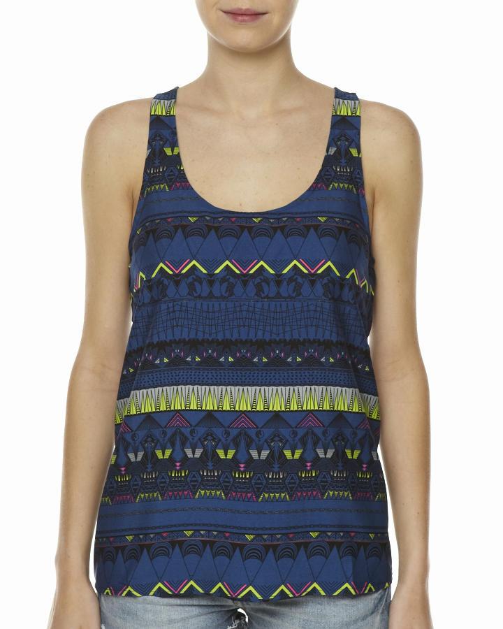 Foto Camiseta Sin Mangas No Relief De Volcom - Navy