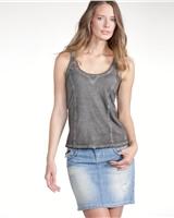 Foto Camiseta sin mangas punto efecto lavado