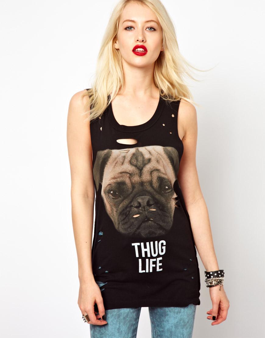 Foto Camiseta sin mangas Thug Life de Voodoo Girl Negro