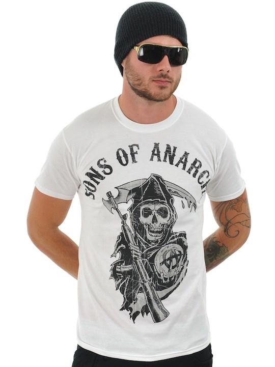 Foto Camiseta Sons of Anarchy Fear The Reaper Blanco