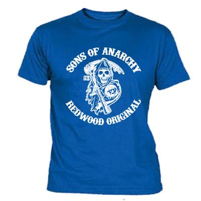 Foto Camiseta Sons Of Anarchy Talla Xl L M S Motero No Parche Chaqueta T Sh Azul Blue
