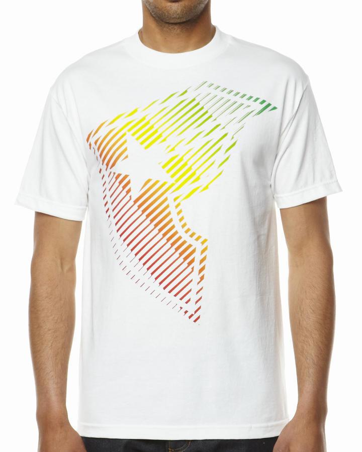 Foto Camiseta Staggering De Fsas - Blanco Rasta