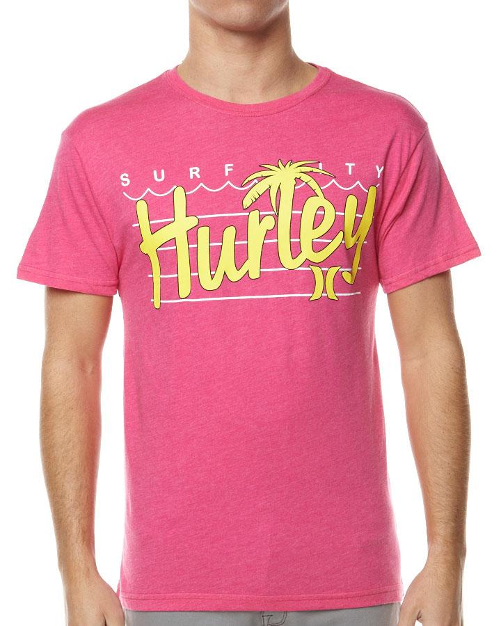 Foto Camiseta Surf City Palm De Hurley - Magenta Heather