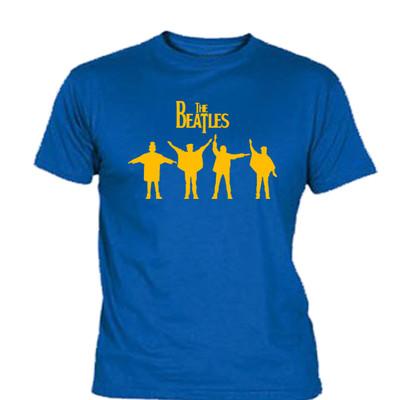Foto Camiseta The Beatles Xl L M S Poster Cd Vinilo Lp Single Rf04 Tshirt Azul Blue