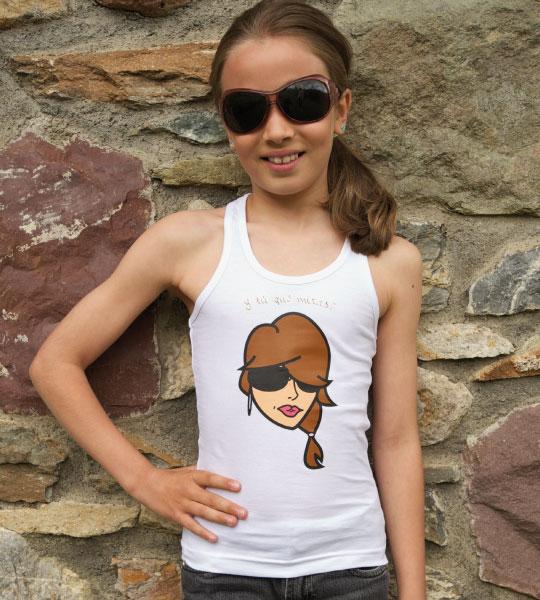 Foto Camiseta Tirantes Niña Cara