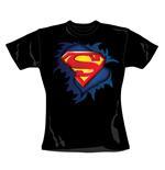 Foto Camiseta Torn Logo Superman - Producto oficial Emi Music