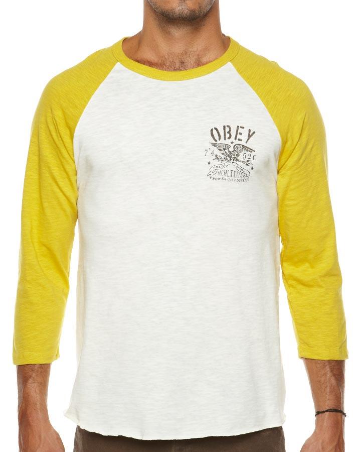 Foto Camiseta Trademark Eagle De Obey - Natural/amarillo Aceite