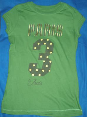 Foto camiseta verde chica paris - bershka - girl t-shirt