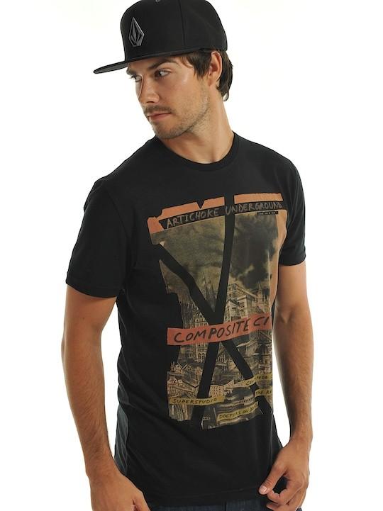 Foto Camiseta Volcom Featured Artist Freeman Lowe 2 Negro