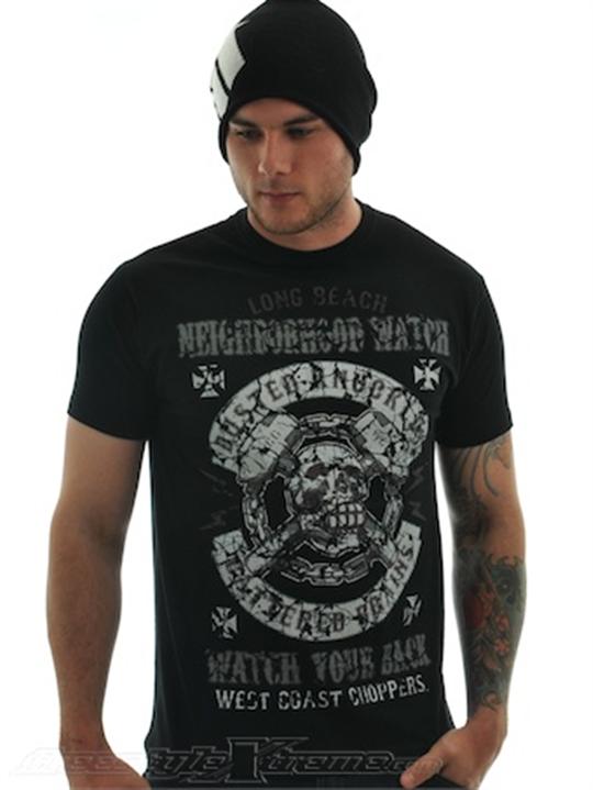 Foto Camiseta West Coast Choppers Busted Knuckles Negro