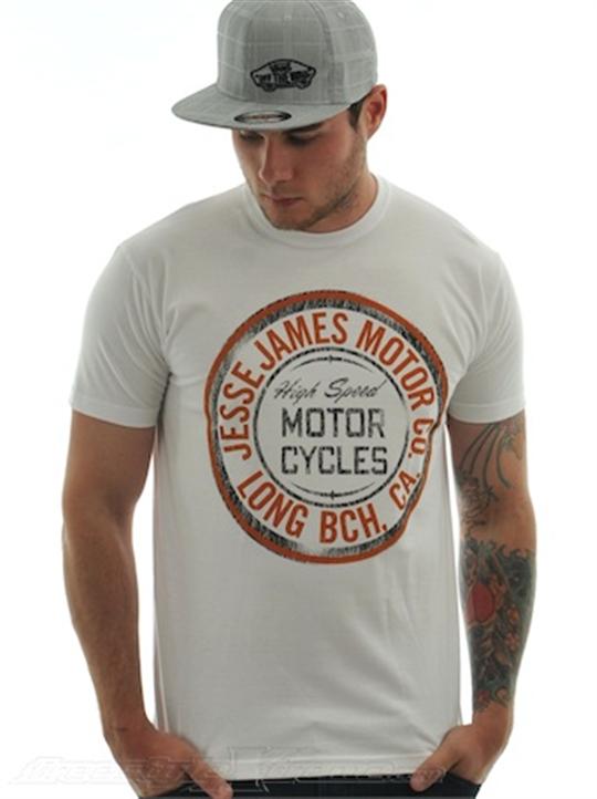 Foto Camiseta West Coast Choppers Jj Motor Oil Blanco