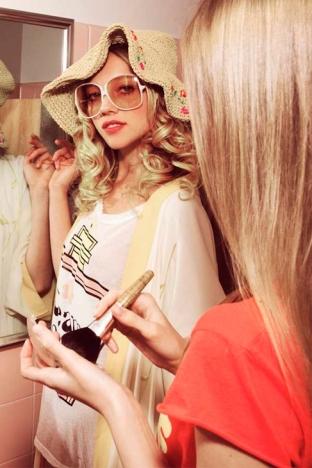 Foto Camiseta Wildfox Dream Potion Beige