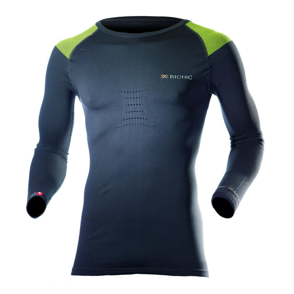 Foto Camiseta X-Bionic Speed Shirt Long Sleeve color charcoal/lima