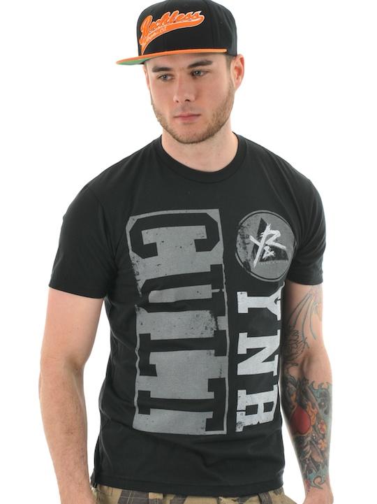 Foto Camiseta Young And Reckless Sideways Cult Distressed Charcoal-Heather