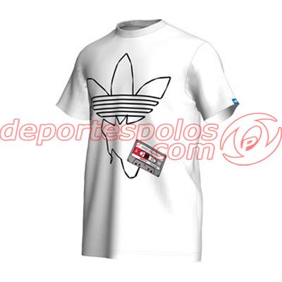 Foto camiseta/adidas:g trf tee tape l blanco