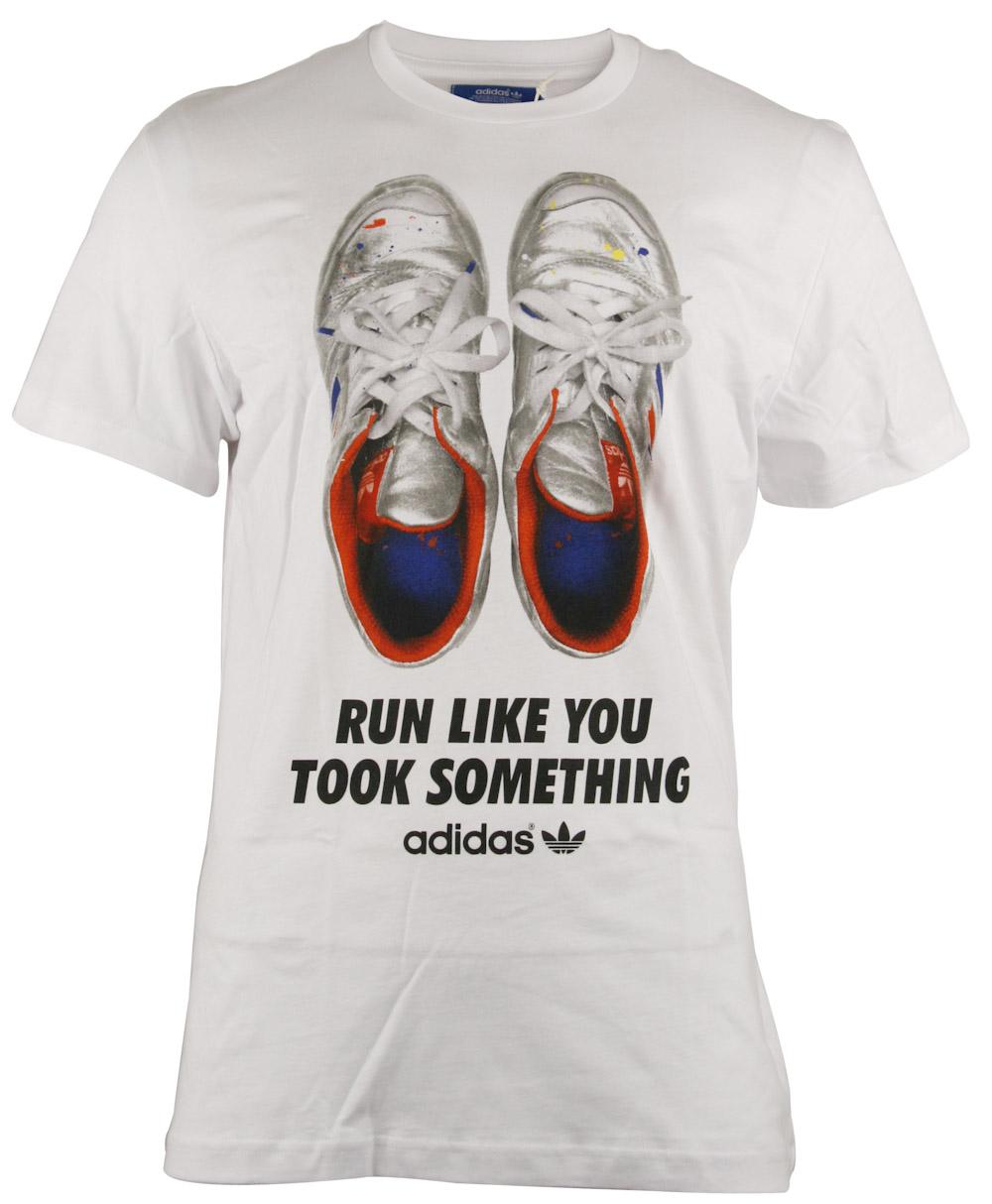 Foto Camisetas ADIDAS g tee run BLANC