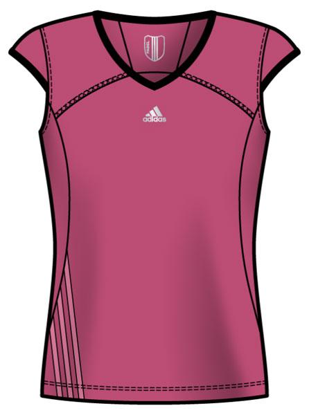 Foto Camisetas Adidas Padel Capsleeve Pink / Black Woman