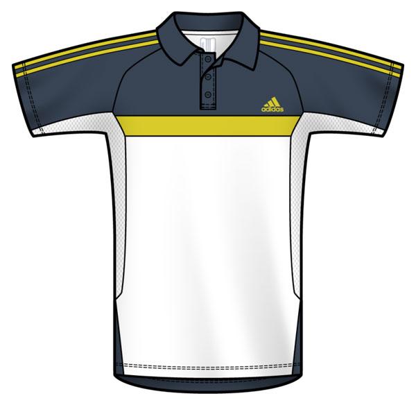 Foto Camisetas Adidas Padel Polo White / Blue / Yellow