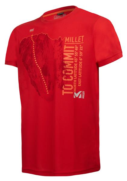 Foto Camisetas casual Millet To Commit T-shirt S/s Red Man