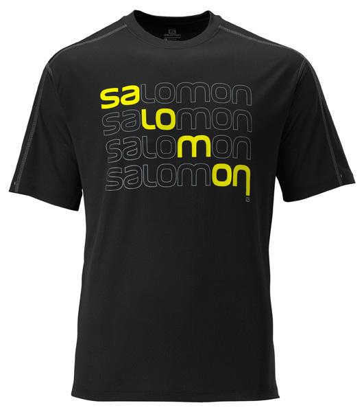 Foto Camisetas casual Salomon Stroll Logo Tee Black Man