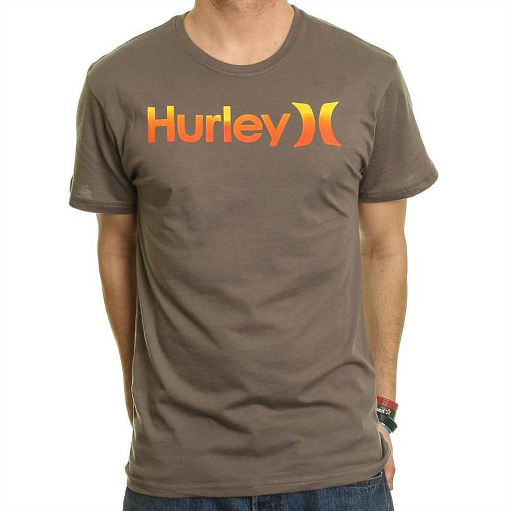 Foto Camisetas Hurley One & Only Bicolor Manga Corta Gris