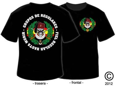 Foto Camisetas Militares: Grupos De Regulares - Fiel Regular Hasta Morir - Mod. 2