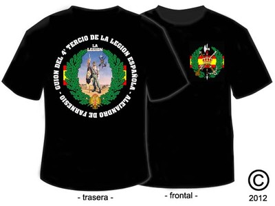 Foto Camisetas Militares: Guion 4º Tercio De La Legion Española - Alejandro Farnesio