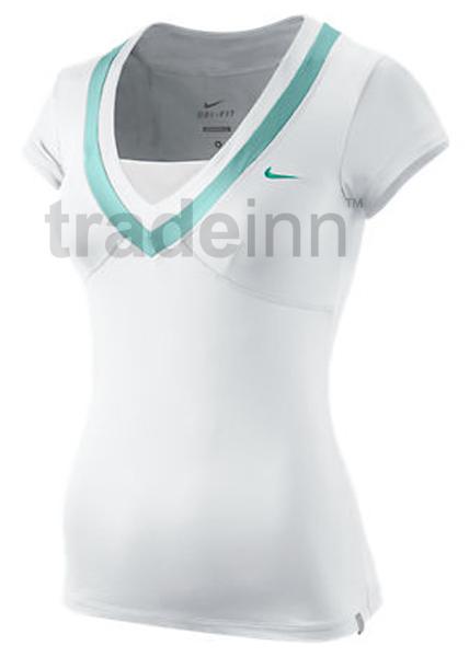 Foto Camisetas Nike Nike Baseline Ss Top White Woman
