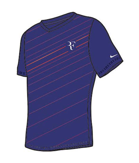 Foto Camisetas Nike Roger Federer Tee Royal Blue