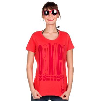 Foto Camisetas Oakley Elongate SS Women - cherry red