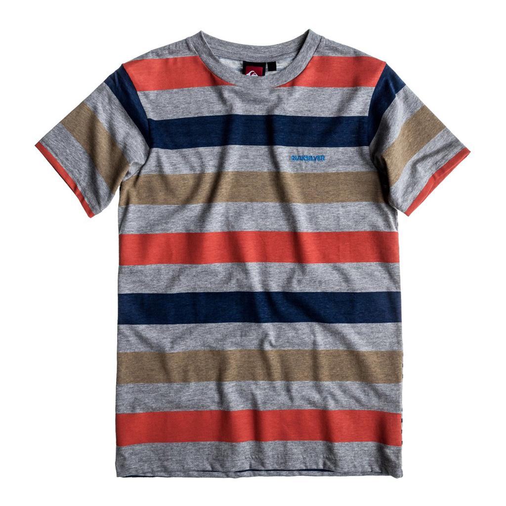 Foto Camisetas Quiksilver Collins Manga Corta Gris Oscuro Niño