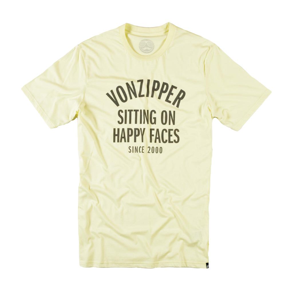 Foto Camisetas Von Zipper Happy Face Manga Corta Amarillo