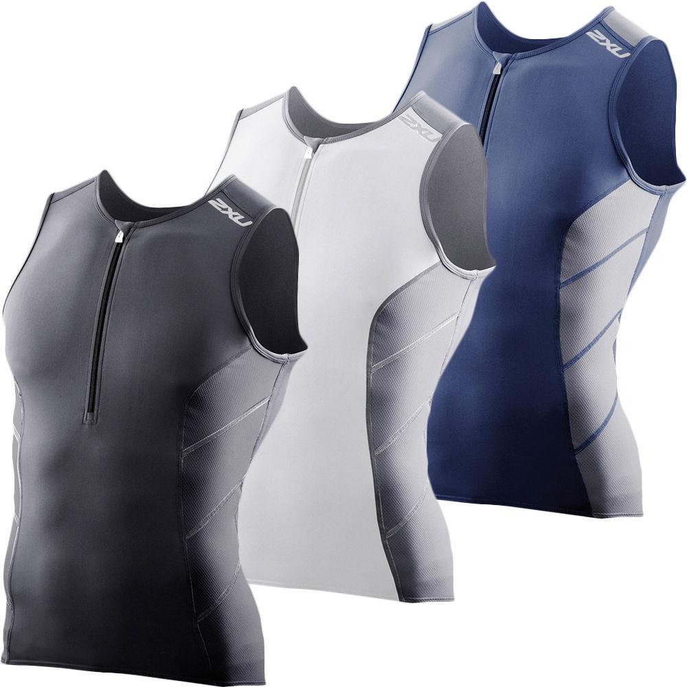 Foto Camista sin mangas 2XU - Long Distance Tri - Small Black/Black