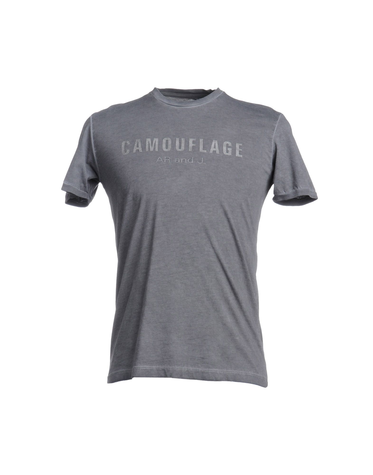 Foto Camouflage Ar And J. Camisetas De Manga Corta Hombre Gris