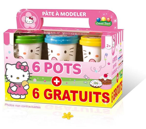 Foto Canal Toys Hello Kitty - pack de pâte à modeler : 6 pots + 6 gratuits