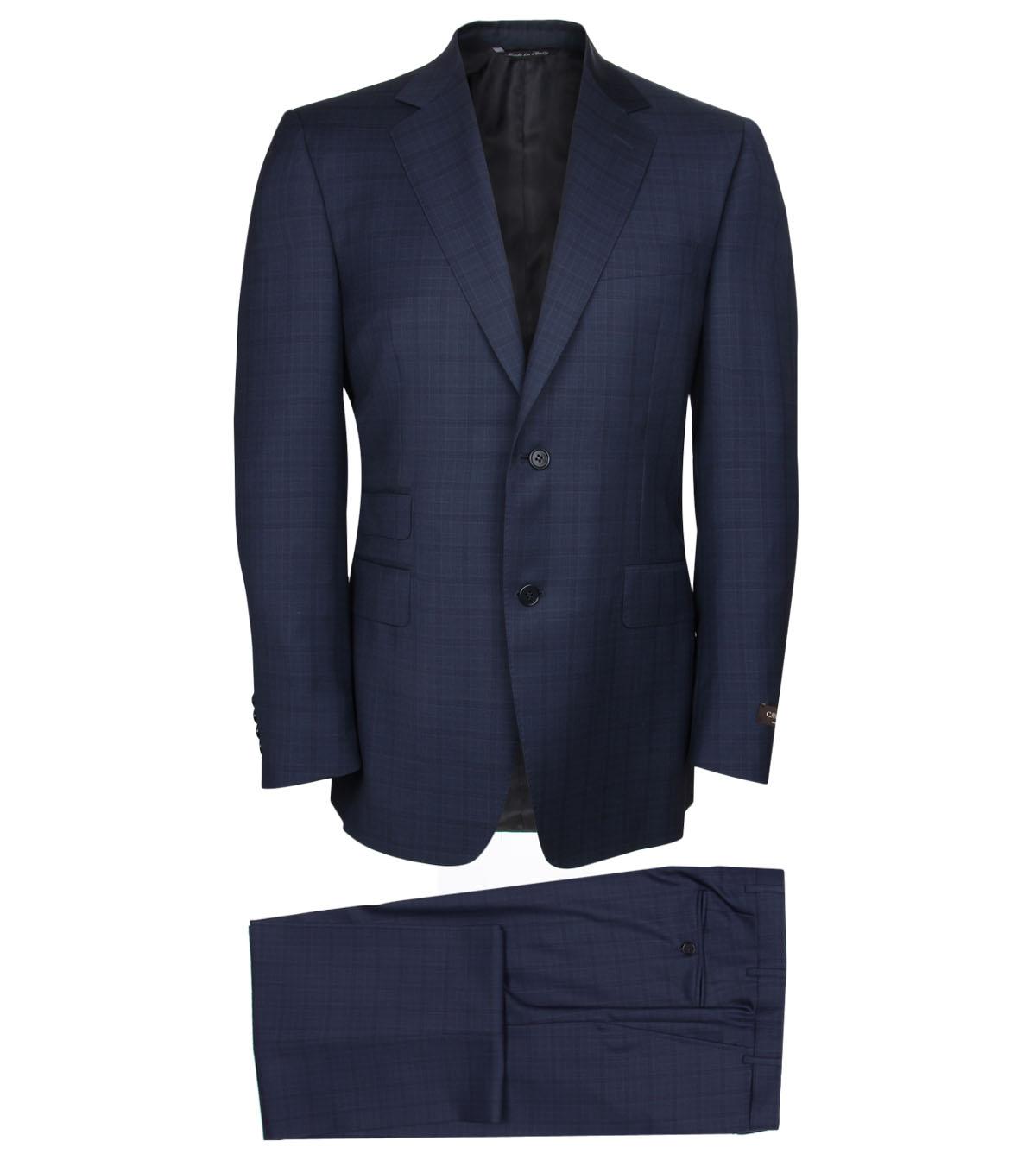 Foto Canali Dark Blue/Navy Check Wool Suit