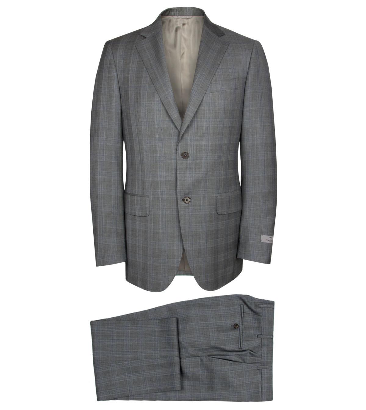 Foto Canali Light Grey Fine Wool Suit