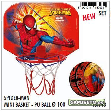 Foto Canasta Mini Y Pelota Spiderman