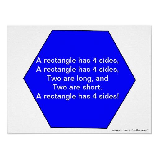 Foto Canción de la forma: Un hexágono tiene 6 lados Impresiones