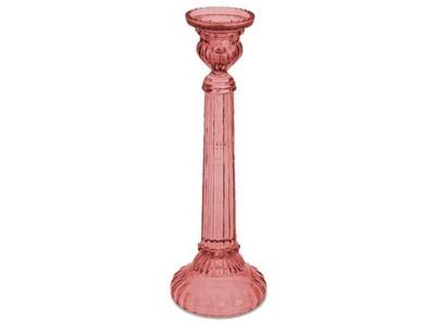 Foto Candelabro Cristal 26 Cm. Rojo
