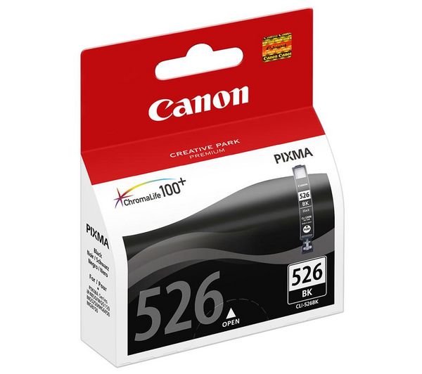 Foto Canon Cartucho de tinta CLI-526BK - negro para Canon PIXMA iP iP4850, para Canon PIXMA MG5150, MG5250, MG6150, MG8150