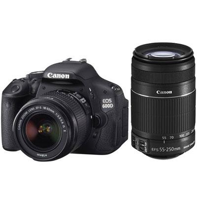 Foto Canon EOS 600D Double Kit (18-55mm IS II)(55-250mm IS II)