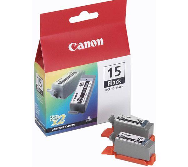 Foto Canon Pack de 2 cartuchos de tinta BCI-15 - Negro para Canon Bubble Jet i 70, 80