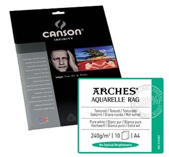 Foto Canson Arches Aquarelle 240gr A4 10h