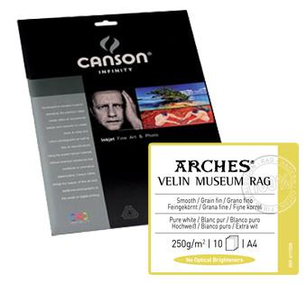 Foto Canson Arches Velin Museum Rag 250gr A4 10h